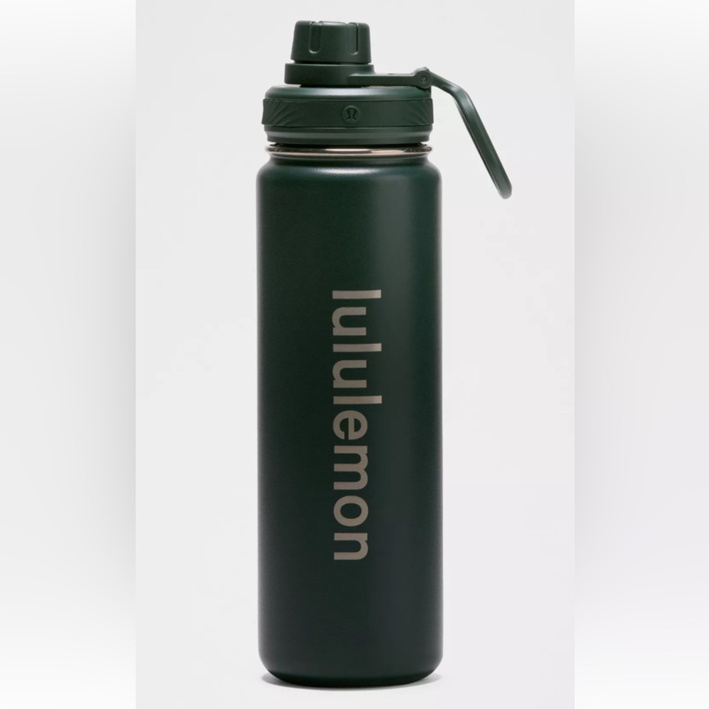 Lululemon back to life 24oz sports water bottle green